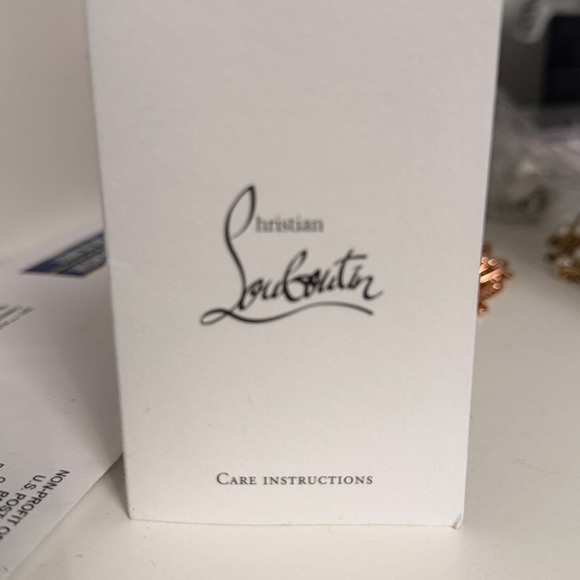 NWOT Christian Louboutin Crocodile Embossed Wristlet - Picture 6 of 6